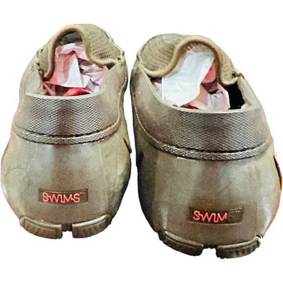 SWIMS Riva Brown Men’s Rubber Pool Beach Water Loafer Size 9 EUC - Picture 2 of 6